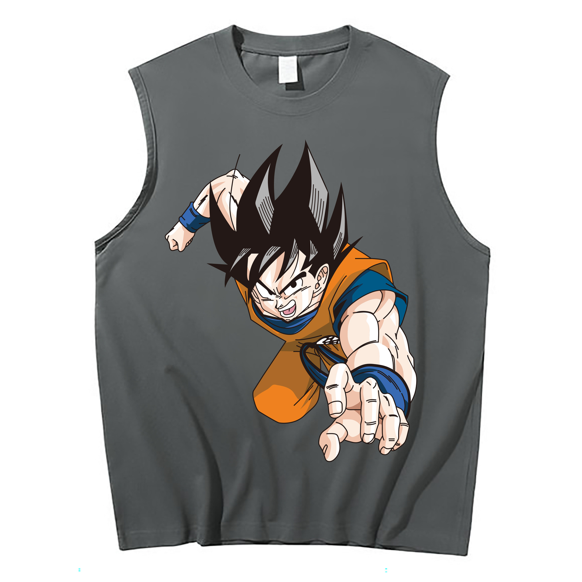 （画像用） ドラゴンボール 孫悟空（そん ごくう）Son Goku カカロット DRAGON BALL Kakarotto コットン100％タンクトップ（フロントプリント）